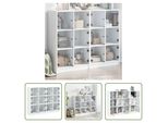 The Living Store Libreria Con Ante Bianco 136X37X109 Cm Materiale A Base Di Legno