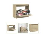 The Living Store Scarpiera Rovere Sonoma 80X42X69 Cm Materiale Legno