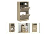 The Living Store Scarpiera In Rovere Sonoma 60X34X116 Cm Materiale In Legno