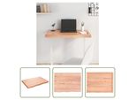 The Living Store Piano Del Tavolo Marrone Chiaro 80X60X(2-6) Cm In Legno Massiccio Di Rovere Trattato
