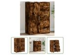 The Living Store Credenza Rovere Fumé 60X31X84 Cm Materiale Legno