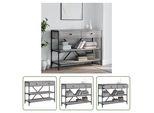 The Living Store Consolle Con Cassetti E Ripiani Grey Sonoma