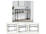 The Living Store Consolle Grigia Sonoma 100X35,5X75 Cm Materiale A Base Di Legno