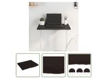 The Living Store Piano Del Tavolo Marrone Scuro 60X50X2 Cm In Legno Massiccio Di Rovere Trattato