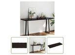 The Living Store Piano Del Tavolo 160X60X(2-6) Cm In Legno Massiccio Trattato Bordo Albero