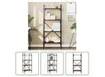The Living Store Libreria 4 Scomparti Rovere Marrone 56X31,5X138,5 Cm Materiale In Legno