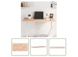 The Living Store Piano D'appoggio 100X50X1,5 Cm Rettangolare In Legno Massiccio Di Faggio