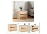 The Living Store Comodino 40X31X35,5 Cm In Legno Di Pino Massiccio