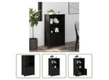 The Living Store Credenza Nera 62X32X103,5 Cm Materiale A Base Di Legno