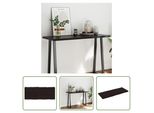 The Living Store Piano Del Tavolo 120X50X(2-4) Cm In Legno Massiccio Trattato Bordo Albero