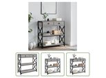 The Living Store Consolle Grigia Sonoma 75X28X75 Cm In Materiale Ligneo