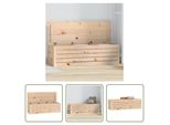 The Living Store Cassapanca 109X36,5X33 Cm In Legno Di Pino Massiccio