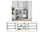 The Living Store Consolle Grigia Sonoma 100X22,5X75 Cm Materiale A Base Di Legno