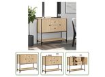 The Living Store Credenza Sonoma Rovere 100X36X85 Cm Materiale Legno