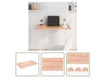 The Living Store Piano Del Tavolo Marrone Chiaro 80X50X2 Cm In Legno Massiccio Di Rovere Trattato