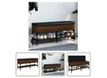 The Living Store Panca Per Scarpe In Rovere Marrone 102X32X45 Cm Materiale In Legno