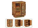 The Living Store Credenza Con 3 Cassetti 55X30X70 Cm In Legno Massiccio Antico
