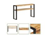 The Living Store Consolle 120X30X75 Cm Legno Di Mango Grezzo