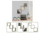 The Living Store Mensole A Muro Cube Rovere Sonoma 68X15X68 Cm Materiale In Legno