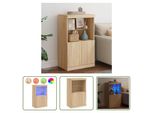 The Living Store Credenza Con Luci Led Rovere Sonoma 60,5X37X100 Cm