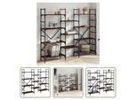 The Living Store Libreria Effetto Rovere Marrone 160X28,5X136,5 Cm Materiale A Base Di Legno