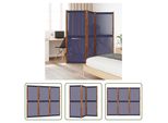 The Living Store 3 Pz. Paravent Blu Scuro 210X180 Cm