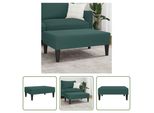 The Living Store Sgabello Verde Scuro 77X55X31 Cm In Velluto