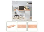 The Living Store Piano Del Tavolo Marrone Chiaro 120X50X(2-6)Cm In Legno Massiccio Di Rovere Trattato