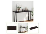 The Living Store Piano Del Tavolo 140X60X(2-6) Cm In Legno Massiccio Trattato Bordo Albero