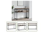 The Living Store Tavolo Consolle Look Rovere Marrone 100X35,5X75 Cm Materiale In Legno