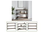 The Living Store Tavolo Consolle Look Rovere Marrone 100X22,5X75 Cm Materiale In Legno