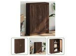 The Living Store Libreria Effetto Rovere Marrone 82,5X30,5X115 Cm Materiale In Legno