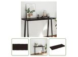The Living Store Piano Del Tavolo 120X50X(2-6) Cm In Legno Massiccio Trattato Bordo Albero