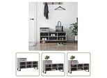 The Living Store Scarpiera Grey Sonoma 102X36X60 Cm Materiale A Base Di Legno