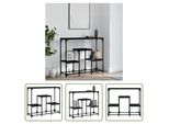 The Living Store Tavolo Consolle Nero 89,5X28X76 Cm In Materiale Ligneo