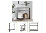 The Living Store Consolle Grigia Sonoma 75X29X75 Cm In Materiale Ligneo