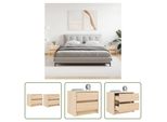 The Living Store Comodini 2 Pezzi 40X31X35,5 Cm In Legno Di Pino Massiccio
