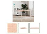 The Living Store Piano D'appoggio Quadrato 80X80X2,5 Cm In Legno Massiccio Di Faggio