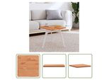 The Living Store Piano D'appoggio Quadrato 40X40X2,5 Cm In Legno Massiccio Di Faggio
