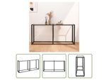 The Living Store Konsolentic Trasparente 160X35X75,5 Cm Cuore In Vetro
