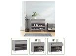 The Living Store Scarpiera Grey Sonoma 70X36X60 Cm Materiale A Base Di Legno
