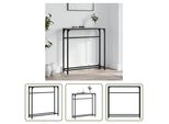 The Living Store Consolle Grigia Sonoma 75X19,5X75 Cm Materiale A Base Di Legno