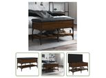 The Living Store Panca Per Scarpe In Rovere Marrone 82X42X45 Cm Materiale In Legno