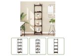 The Living Store Libreria 5 Ripiani Effetto Rovere Marrone 40X30X154Cm Materiale In Legno
