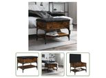 The Living Store Panca Per Scarpe In Rovere Fumé 62X42X45 Cm Materiale In Legno