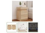 The Living Store Comodini Con Luci Led 2 Pz. Rovere Sonoma 35X39X55 Cm
