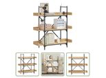 The Living Store Libreria 3 Ripiani Rovere Sonoma 100X33X108,5 Cm Materiale A Base Di Legno