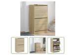 The Living Store Scarpiera A 2 Ante In Rovere Sonoma 60X42X108 Cm