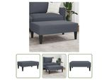 The Living Store Sgabello Grigio Scuro 77X55X31 Cm In Velluto