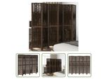 The Living Store 6 Pezzi Divisori Per Ambienti In Legno Massiccio Marrone Scuro Di Paulownia